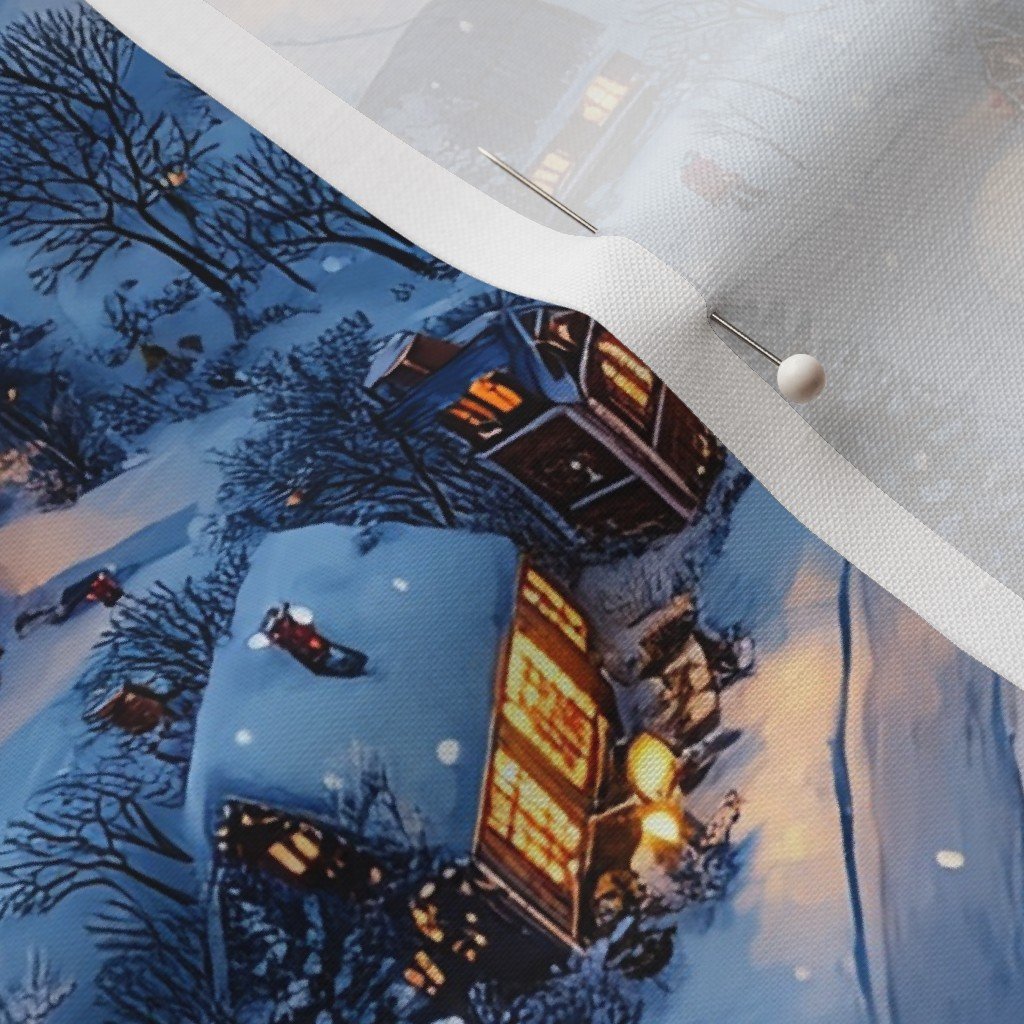 Snowy Twilight - Night Before Christmas Home Decor Collection Home Decor Collection cottages fabric