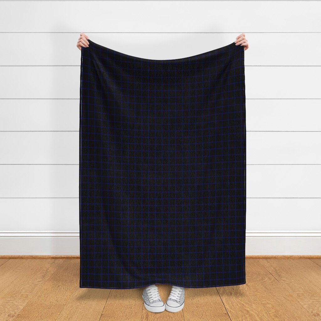 Navy and Black 2 Inch Grid Home Styling Collection Home Styling Collection 2 inch grid fabric