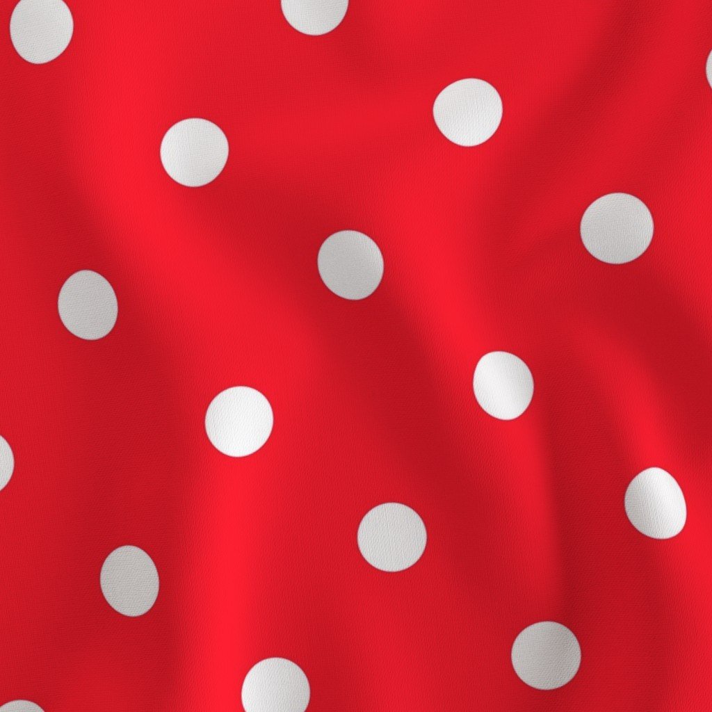White Polkadots on Cherry Red Home Decor Collection Decor Collection cherry red fabric
