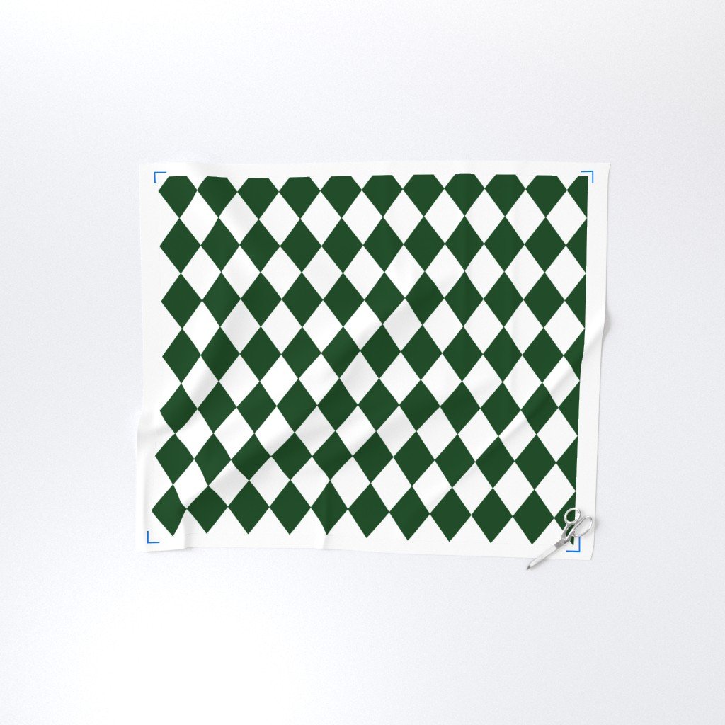 Hunter Green Modern Diamond Pattern Decor Collection Home Styling Collection diamond pattern fabric