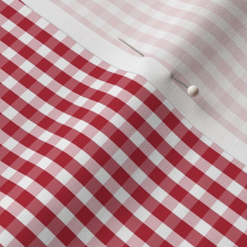 Small USA Flag Red and White Gingham Checks Interior Collection Design Collection flag checks fabric