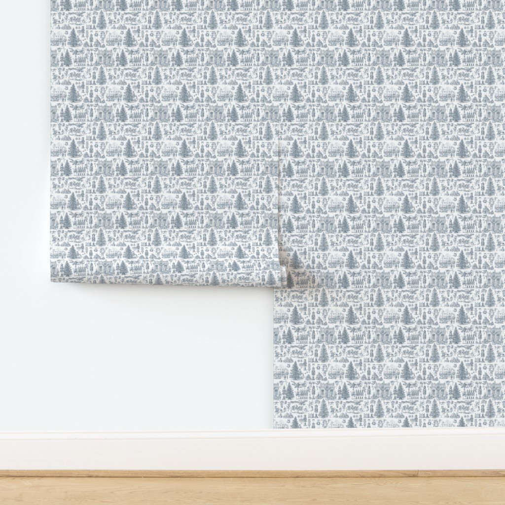 Christmas Nutcracker Toile Midnight Navy Design Collection design
