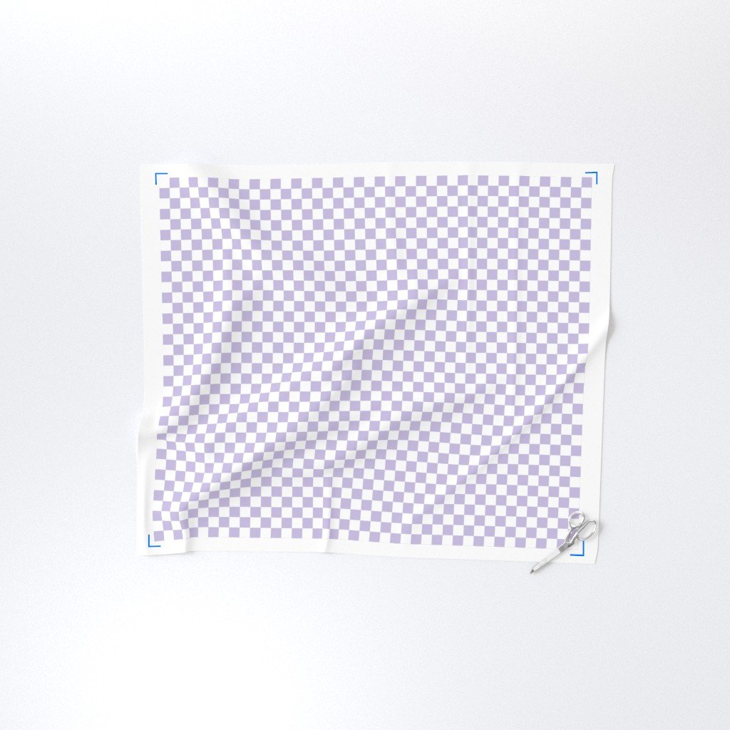 One Inch Checks in Springtime Lavender and White Home Decor Collection Home Styling Collection lavender checked fabric