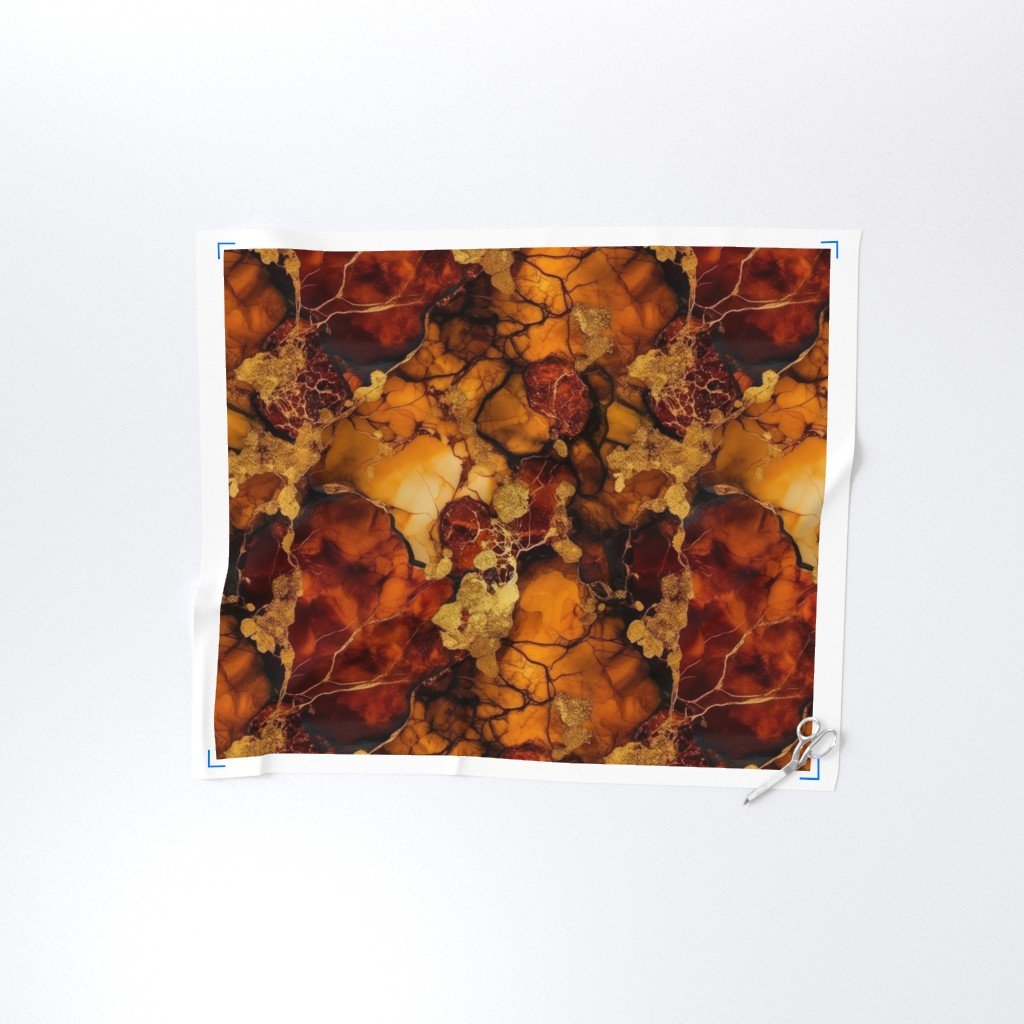 Amber and Gold Alcohol Ink 4 Interior Collection Home Styling Collection gold metallic ink fabric
