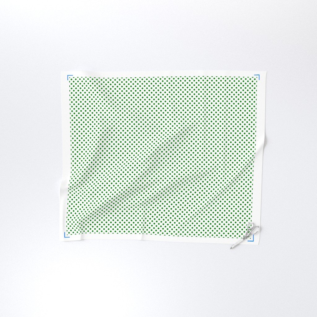 Green Spots on White 1 Inch Spacing Design Collection Home Decor Collection green and white fabric