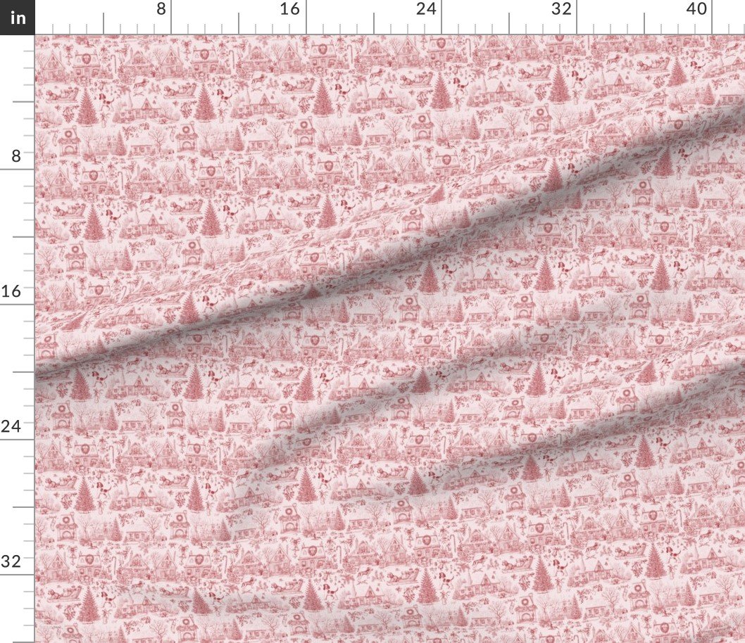 Christmas Dogs Toile Christmas Red Home Decor Collection Decor Collection christmas toile fabric
