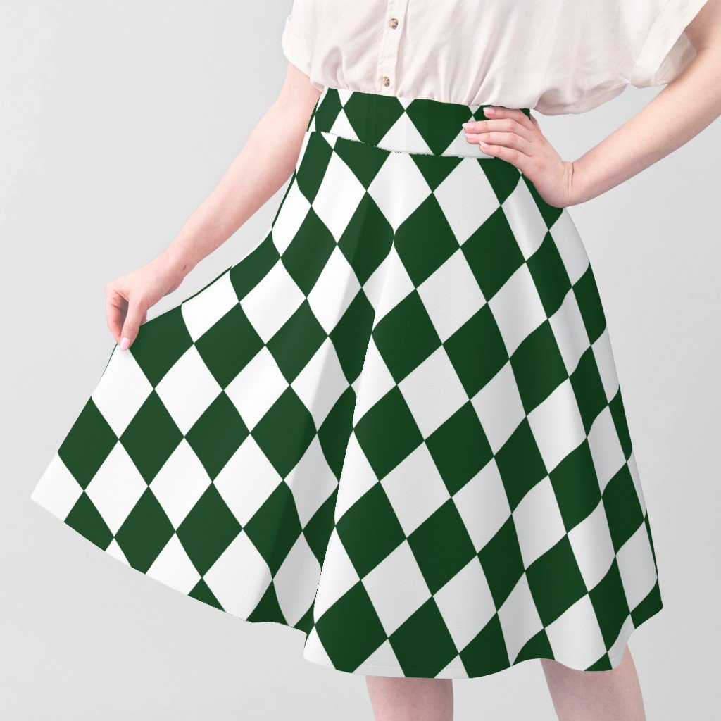 Hunter Green Modern Diamond Pattern Decor Collection Home Styling Collection green diamonds fabric