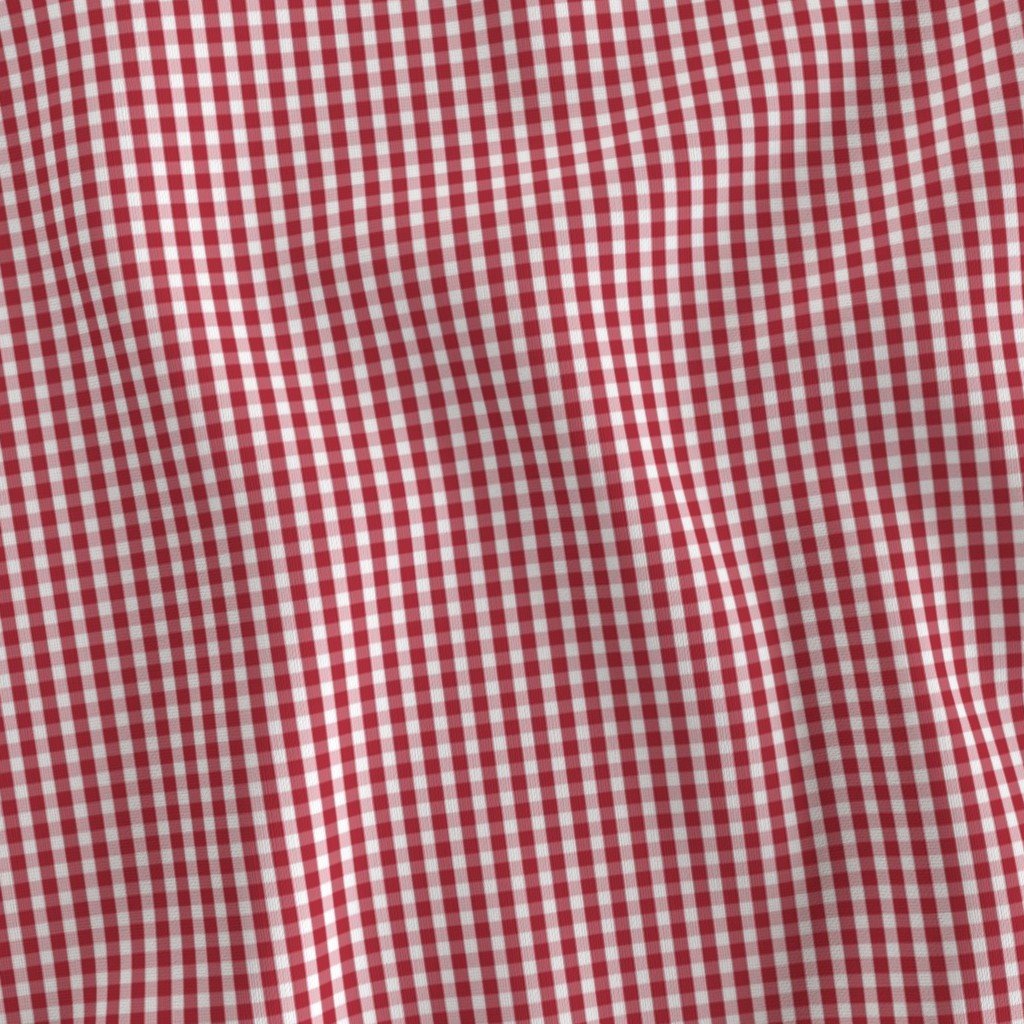Small USA Flag Red and White Gingham Checks Interior Collection Design Collection red and gingham fabric