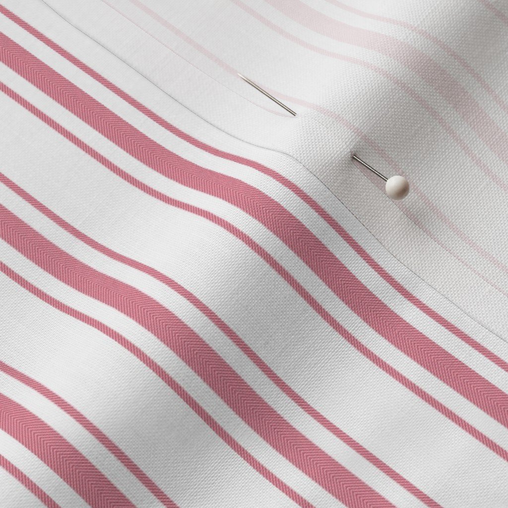 Small Vertical Nantucket Red Mattress Ticking Stripes on White Decor Collection Design Collection mattress ticking fabric