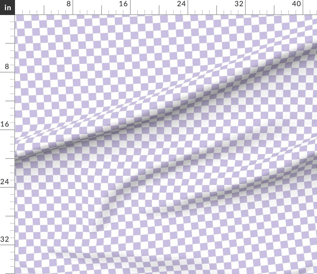 One Inch Checks in Springtime Lavender and White Home Decor Collection Home Styling Collection lavender checkerboard fabric