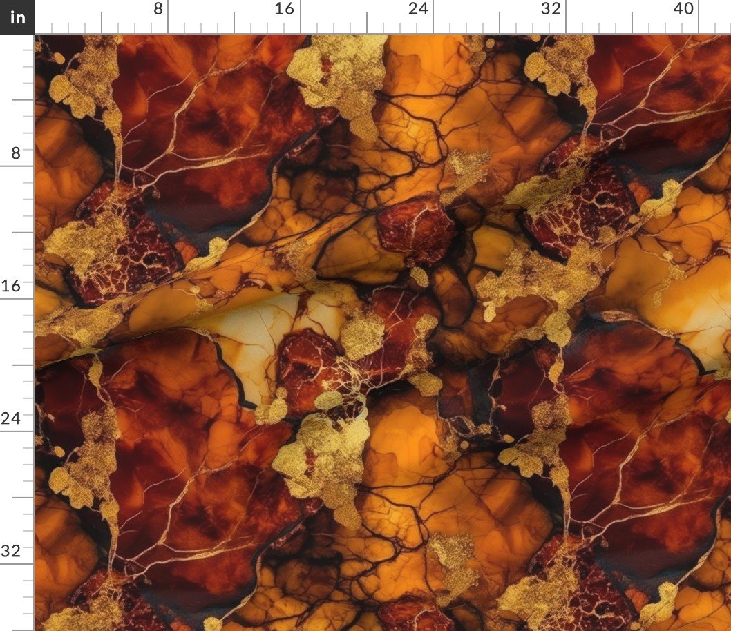 Amber and Gold Alcohol Ink 4 Interior Collection Home Styling Collection inky pattern fabric
