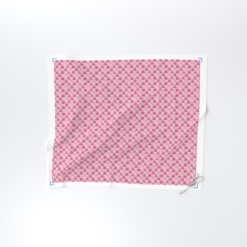 Small Pink Croc Texture Handbag Fashion Repeat Pattern Design Collection Design Collection fashion illustration fabric