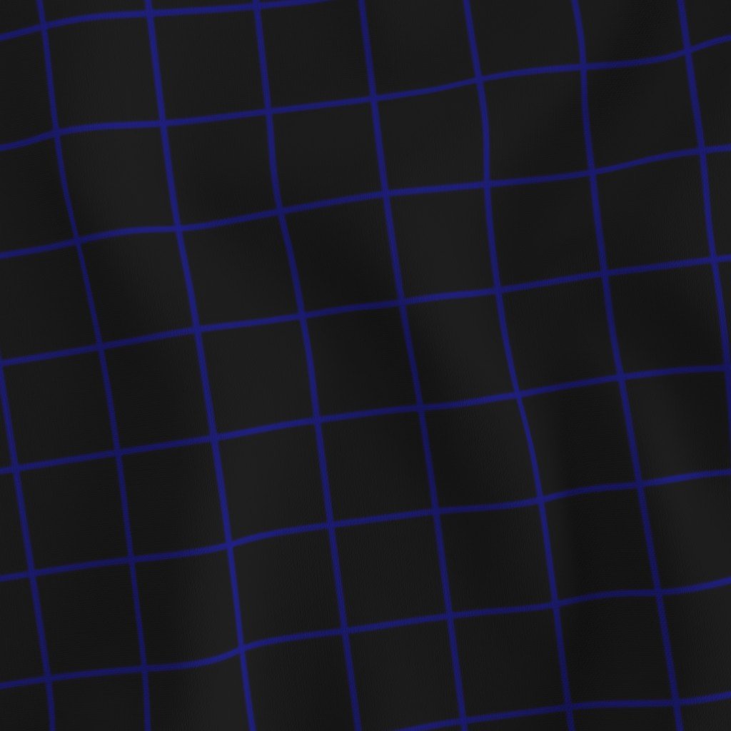 Navy and Black 2 Inch Grid Home Styling Collection Home Styling Collection black grid fabric