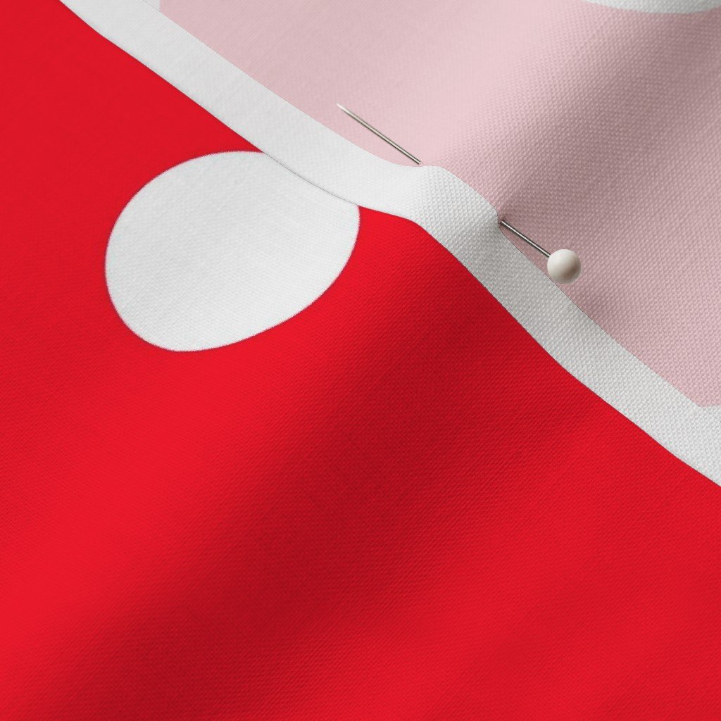 White Polkadots on Cherry Red Home Decor Collection Decor Collection cherry red polka dots fabric