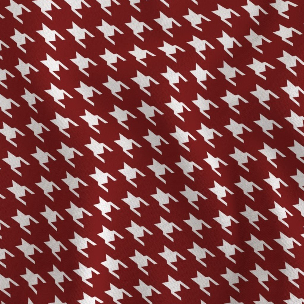 Large Dark Christmas Candy Apple Red Houndstooth Check Home Styling Collection Home Decor Collection candy red houndstoot fabric