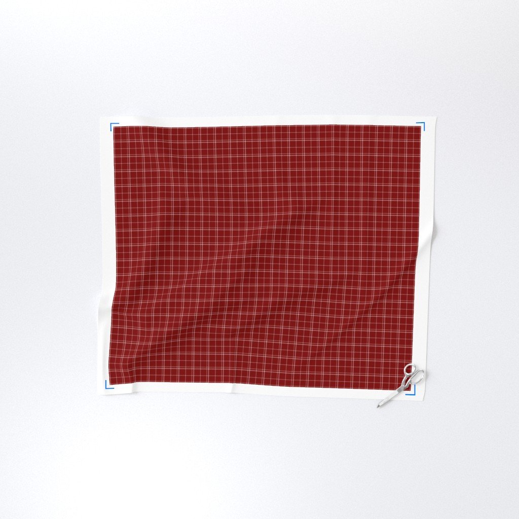 Dark Christmas Candy Apple Red Plaid Check with White Home Styling Collection Interior Collection red white check fabric