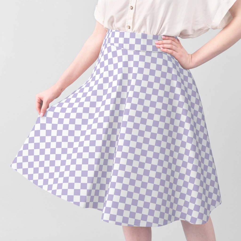 One Inch Checks in Springtime Lavender and White Home Decor Collection Home Styling Collection lavender checks fabric