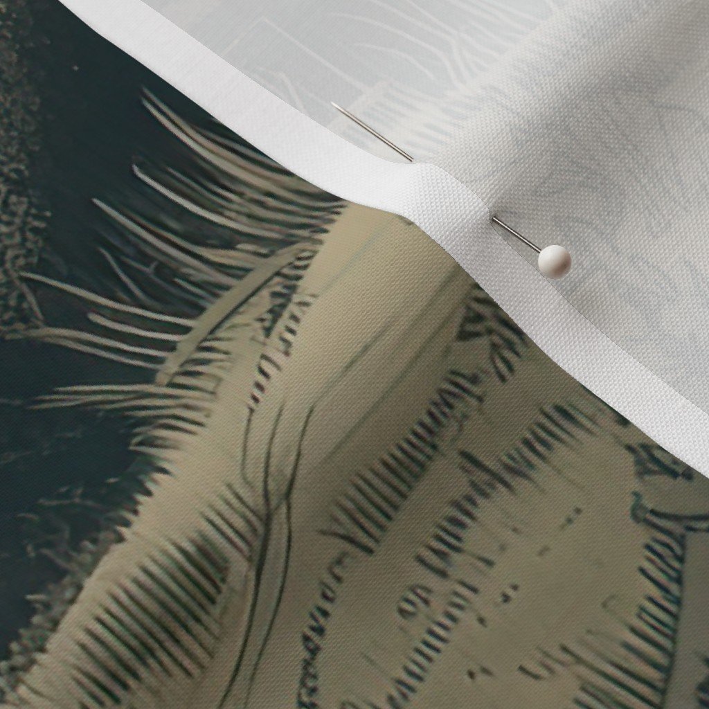 Montana Treescape Evergreens with Cabins Home Styling Collection Interior Collection summer trees fabric