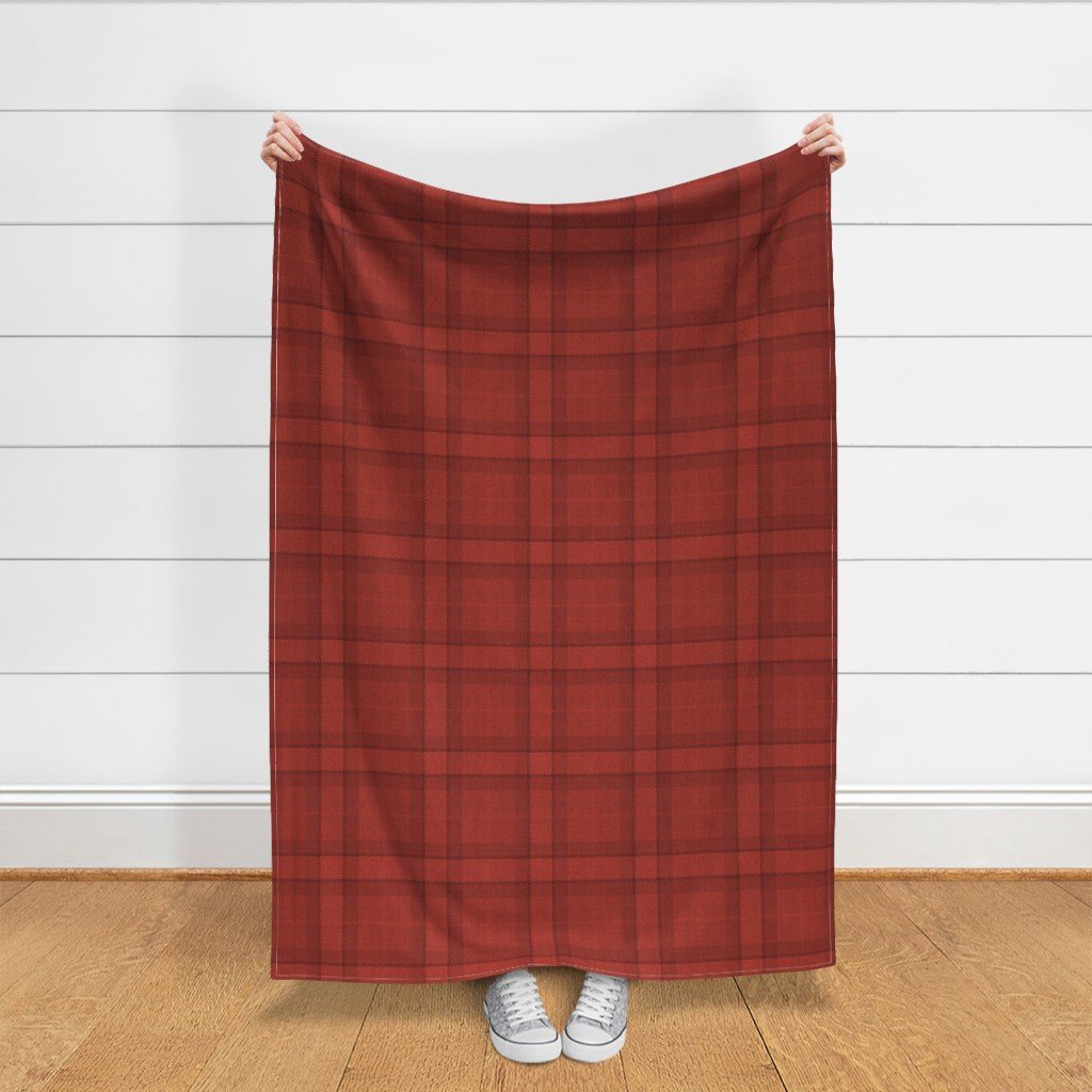 Red Vermillion Vintage Christmas Tartan Plaid Interior Collection Interior Collection red vermillion fabric