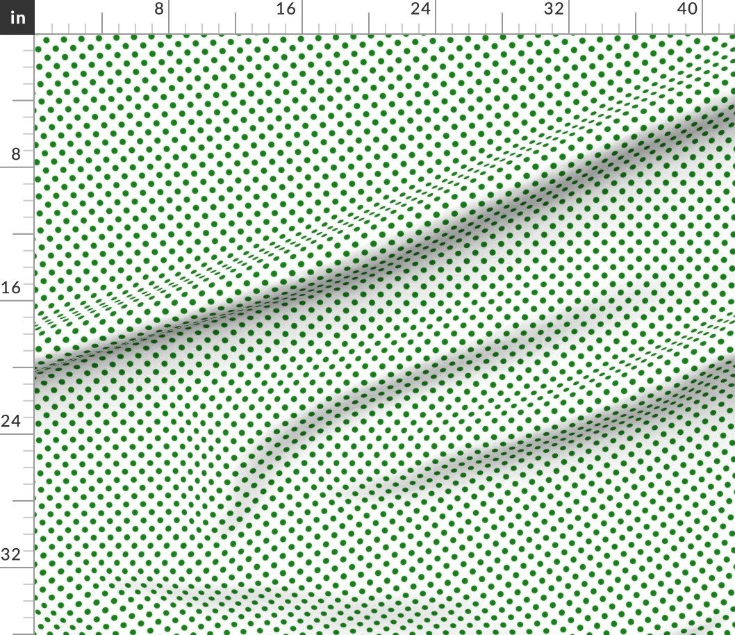 Green Spots on White 1 Inch Spacing Design Collection Home Decor Collection polka dot pattern fabric