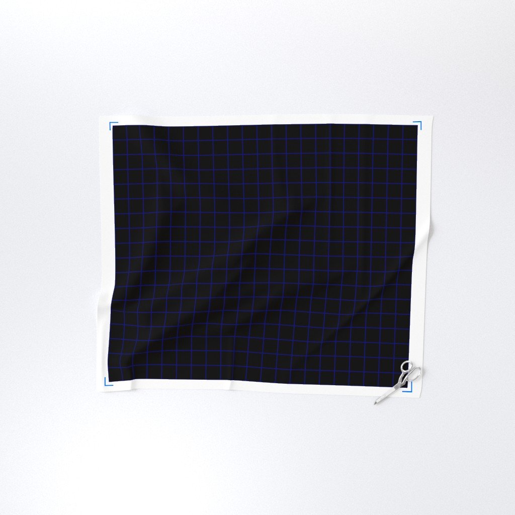 Navy and Black 2 Inch Grid Home Styling Collection Home Styling Collection cool tone fabric