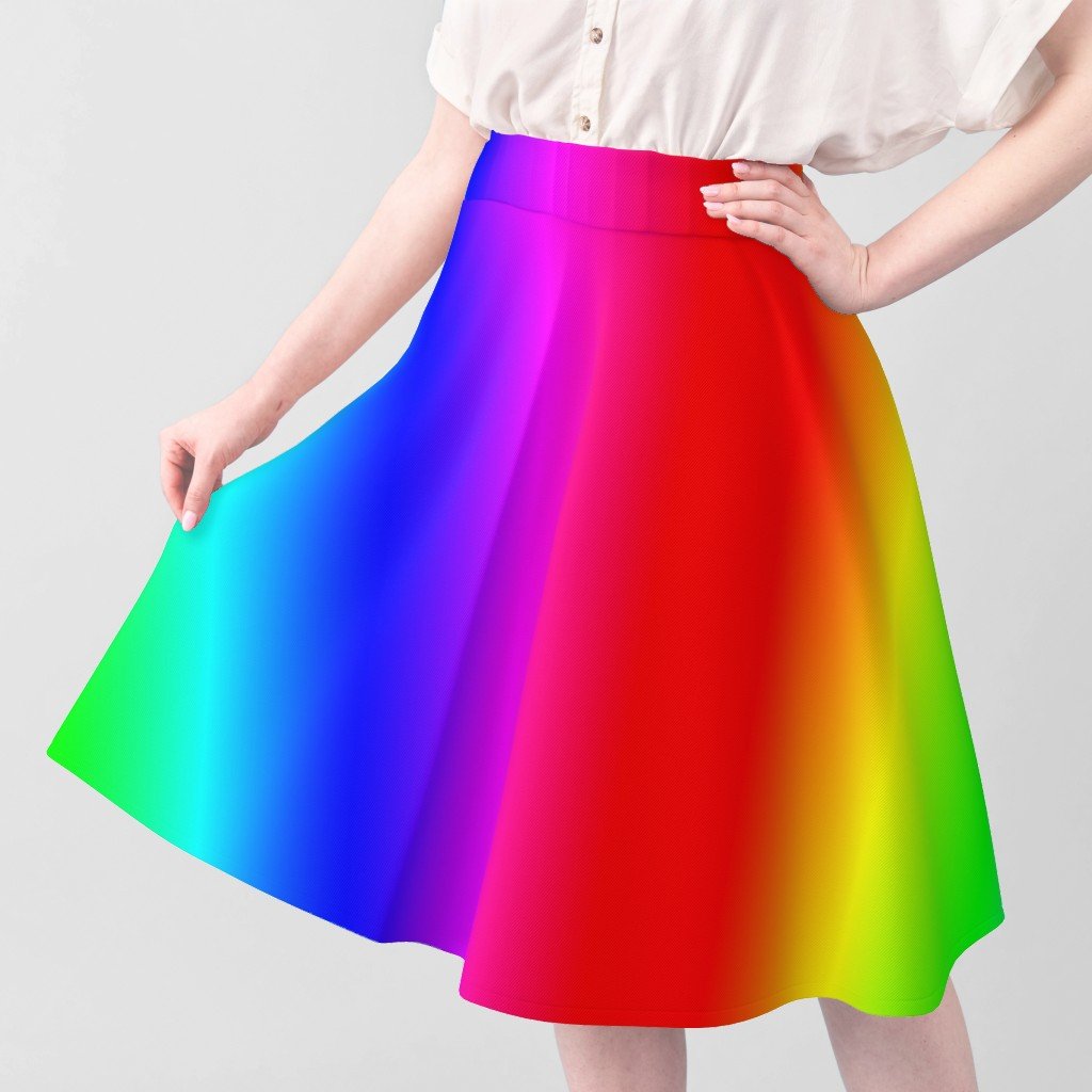 Bright Neon Rainbow Ombre Shade Design Collection Home Decor Collection holographic fabric