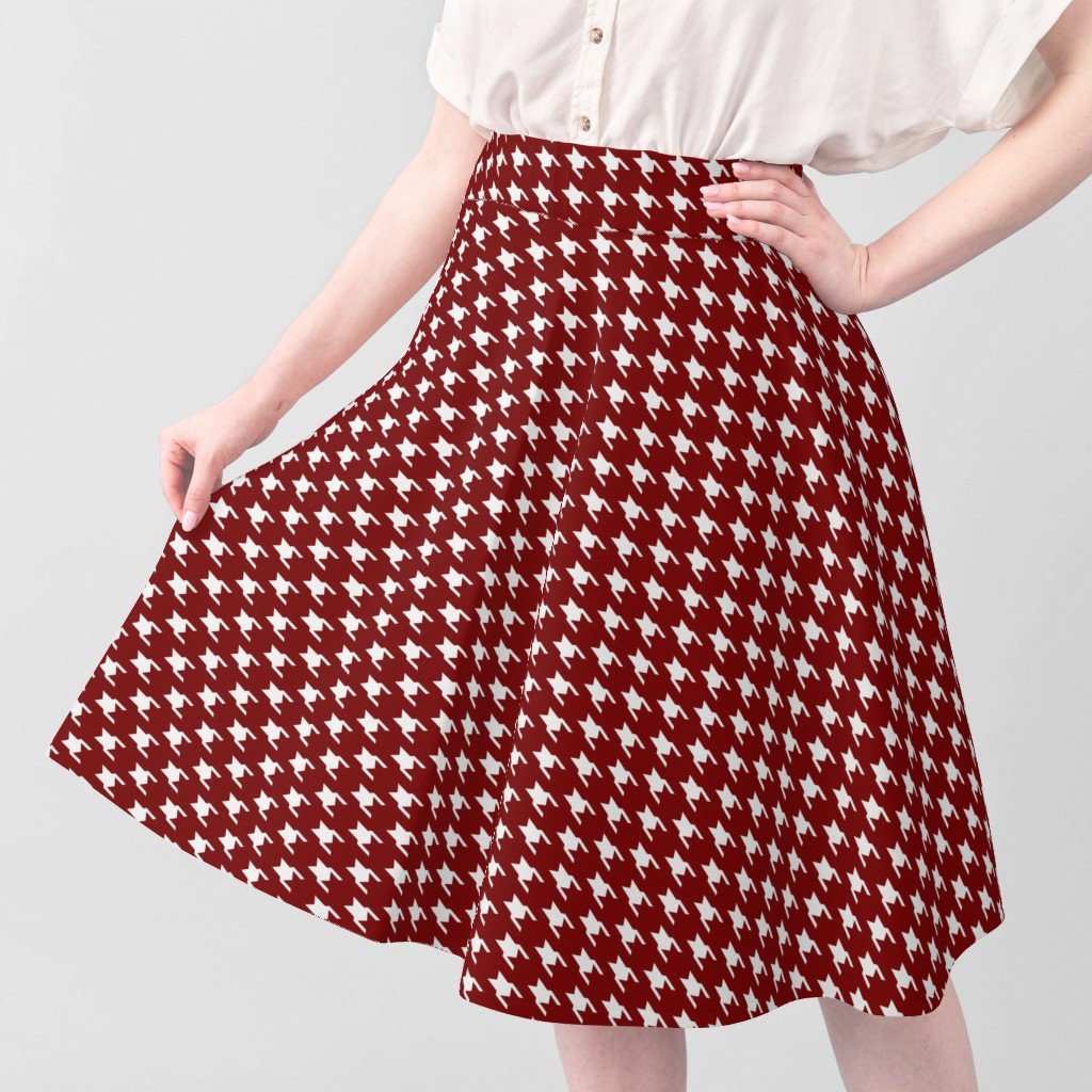 Large Dark Christmas Candy Apple Red Houndstooth Check Home Styling Collection Home Decor Collection red houndstooth fabric