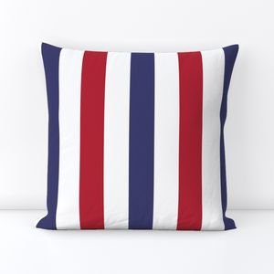 2 inch Flag Red White and Blue Alternating V Stripes Interior Collection Design Collection patriotic stripes throw pillow design