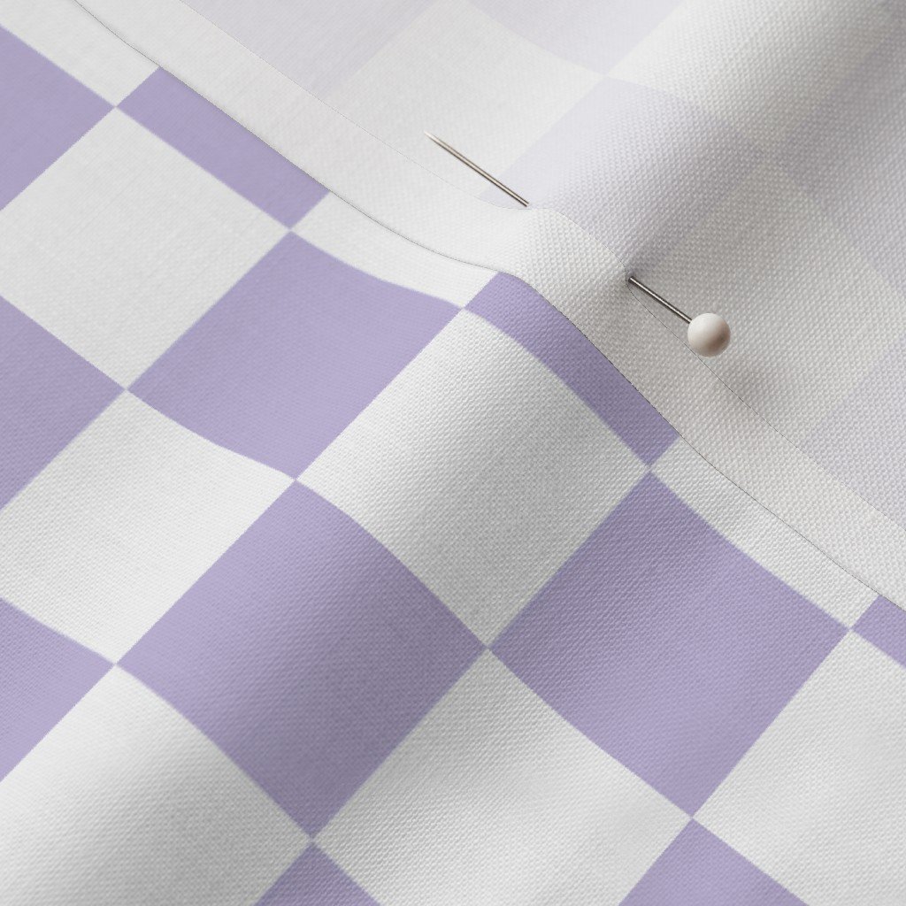 One Inch Checks in Springtime Lavender and White Home Decor Collection Home Styling Collection lavender white fabric