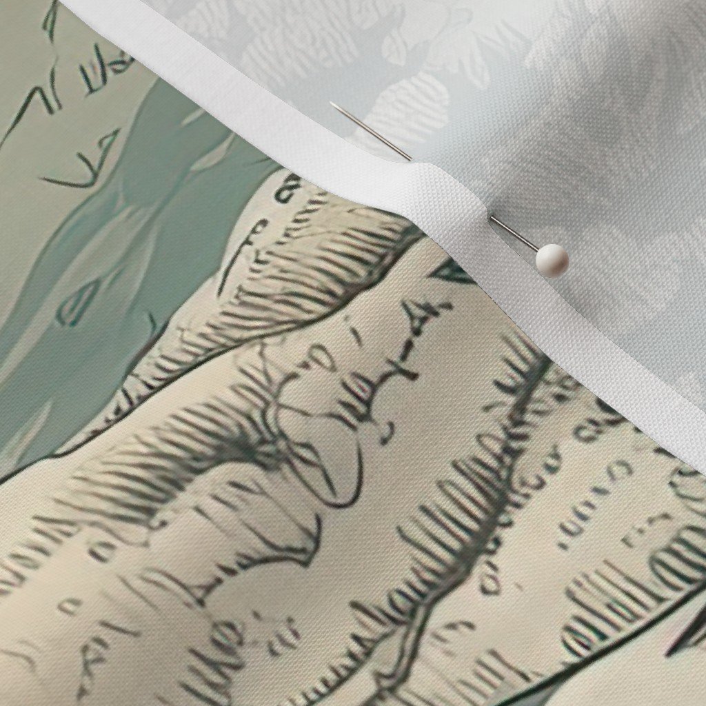 Small Montana Winter Cabins Montana with Evergreens Design Collection Home Decor Collection montana forest fabric