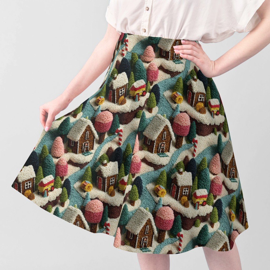 Gingerbread Crocheted Christmas Candy Land Village Home Decor Collection Interior Collection candyland fabric