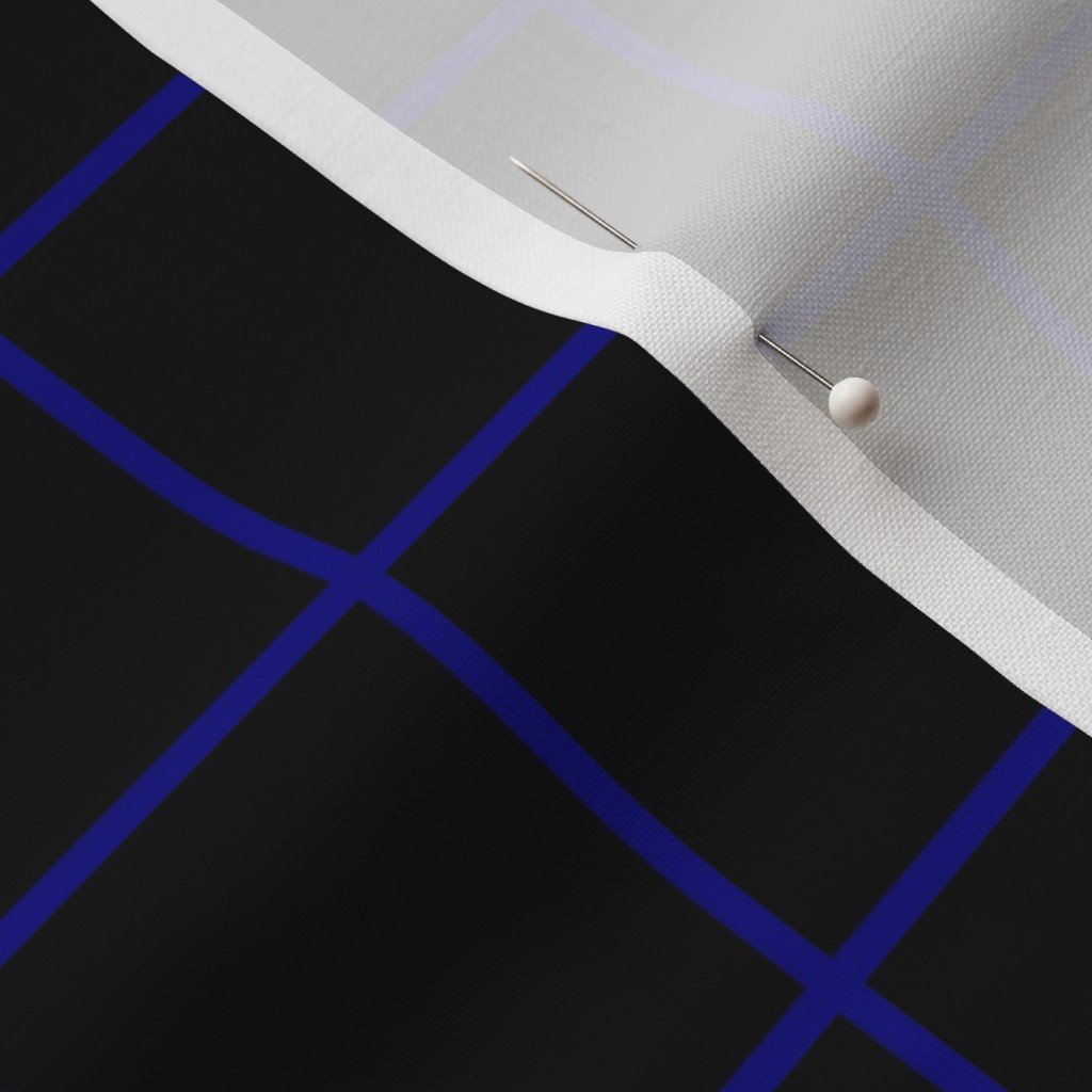 Navy and Black 2 Inch Grid Home Styling Collection Home Styling Collection geometric grid fabric