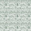 Christmas Dogs Toile Forest Green Decor Collection Design Collection Christmas Dogs Toile Forest Green colorway design