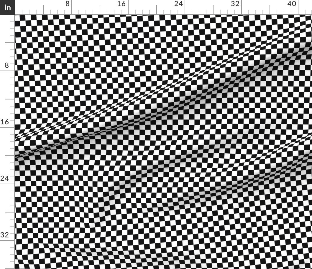 Black and White Checkerboard 3/4 inch-Check Interior Collection Interior Collection black and white fabric