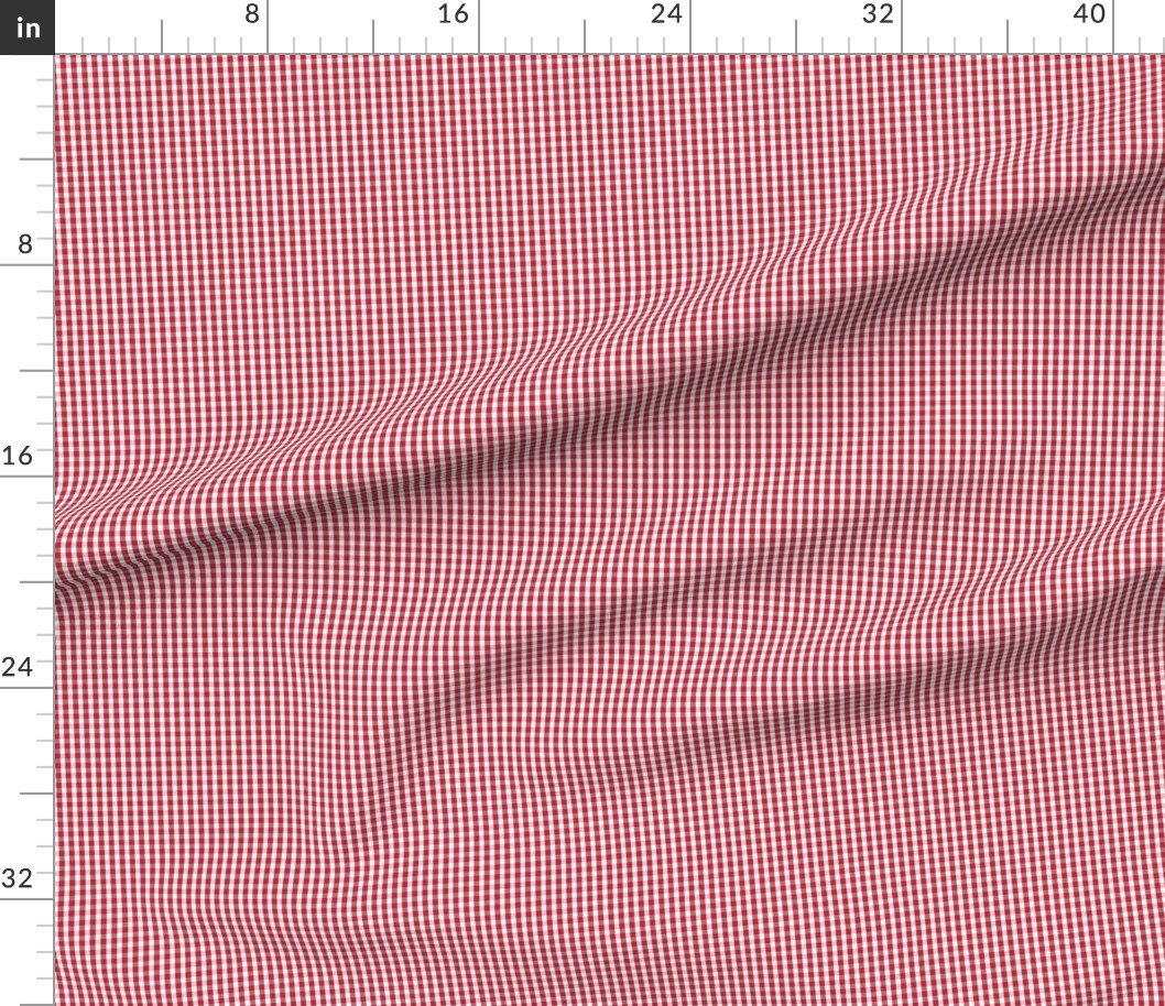 Small USA Flag Red and White Gingham Checks Interior Collection Design Collection american checks fabric