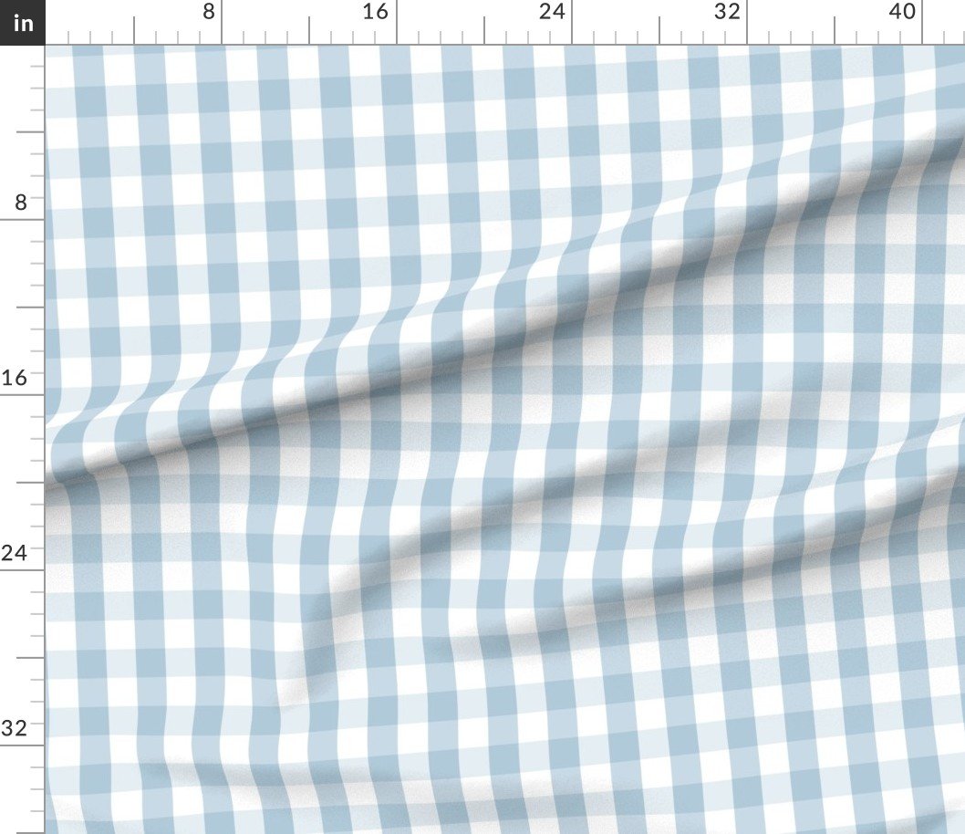 Sky Blue and White French Provincial Winter Gingham Check Home Styling Collection Interior Collection gingham curtains fabric