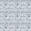 Christmas Dogs Toile Forest Green Decor Collection Design Collection Christmas Dogs Toile Midnight Navy colorway design