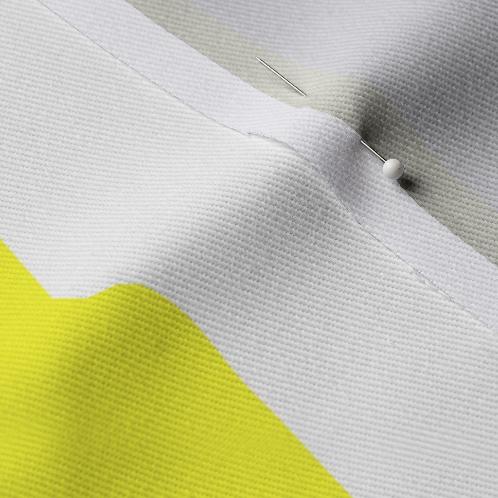 Florida Sunshine Yellow Vertical Tent Stripes Florida Colors of the Fabric design fabric