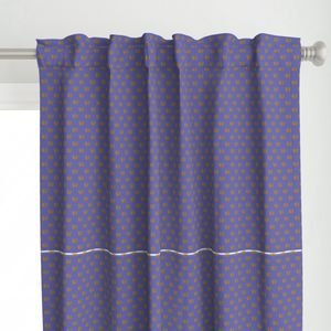 Faux Metallic gold Foil Crowns on Periwinkle Blue Color of the Year Interior Collection Design Collection blueish purple curtain design