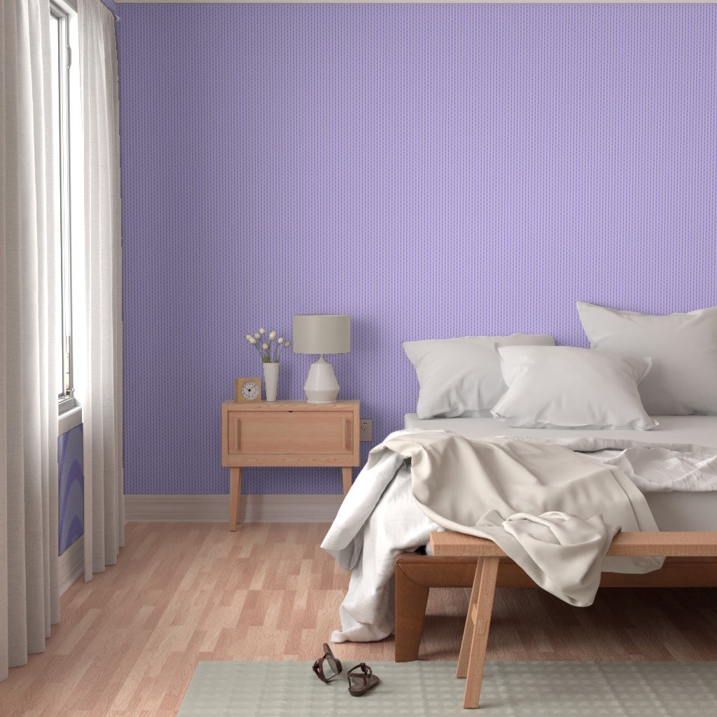 Puckered Seersucker-look Pin Stripes in Shades of Lilac Wallpaper lilac stripes wallpaper