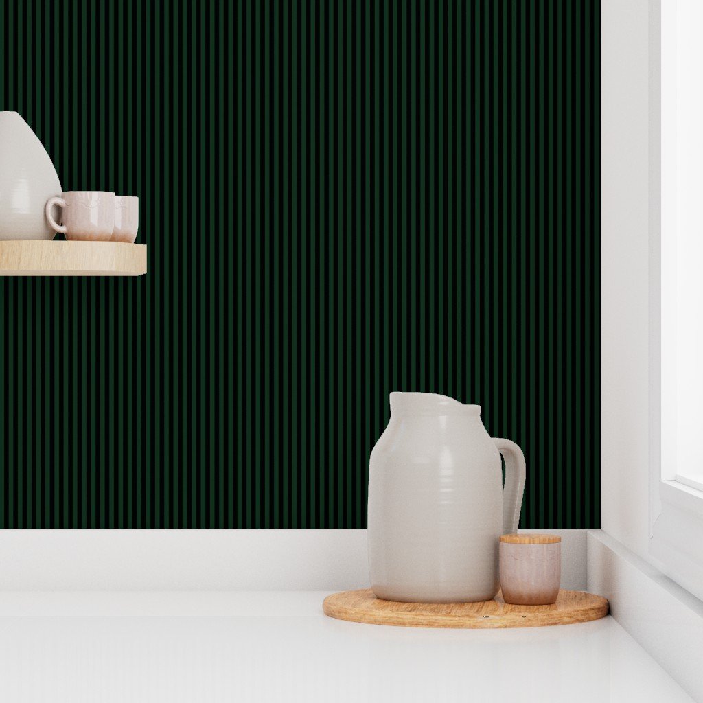 Micro Thin Halloween Stripes in Green and Black Wallpaper green and black wallpaper