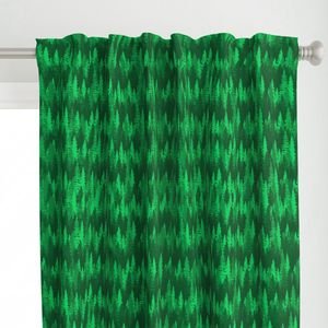 Endless Evergreen Forest with Fir Trees in Shades of Bright Green Home Styling Collection Home Decor Collection bright green curtain design