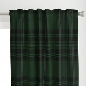 Jumbo Hunter Green Christmas Stewart Tartan Design Collection Decor Collection christmas tartan curtain design