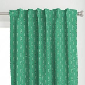 Mini Lady Liberty Statues Repeat in Beguiling Green Decor Collection Home Styling Collection green color curtain design