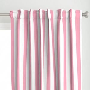 2 inch Wide Vertical Palm Beach Pink and White Cabana Stripes Home Styling Collection Home Decor Collection cabana stripes curtain design