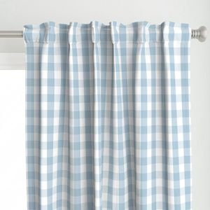 Sky Blue and White French Provincial Winter Gingham Check Home Styling Collection Interior Collection blue gingham curtain design