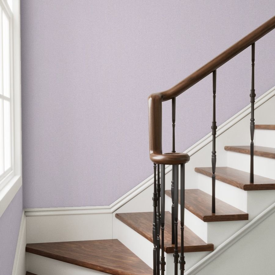 Soft Lilac Pinstripe in an English Country Garden Wallpaper bridal shower wallpaper