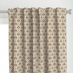 Elizabethan Rainbow Portrait Floral Damask Queen Dress Motif Small Scale Decor Collection Decor Collection floral motif curtain design