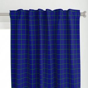 Green and Navy 2 Inch Grid Home Styling Collection Home Styling Collection 2 inch grid curtain design