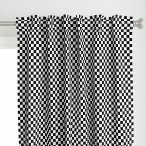 Black and White Checkerboard 3/4 inch-Check Interior Collection Interior Collection checked plaid curtain design